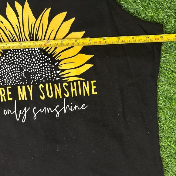 Women’s Black ‘You Are My Sunshine’ Graphic Tank - Picture 5 of 5